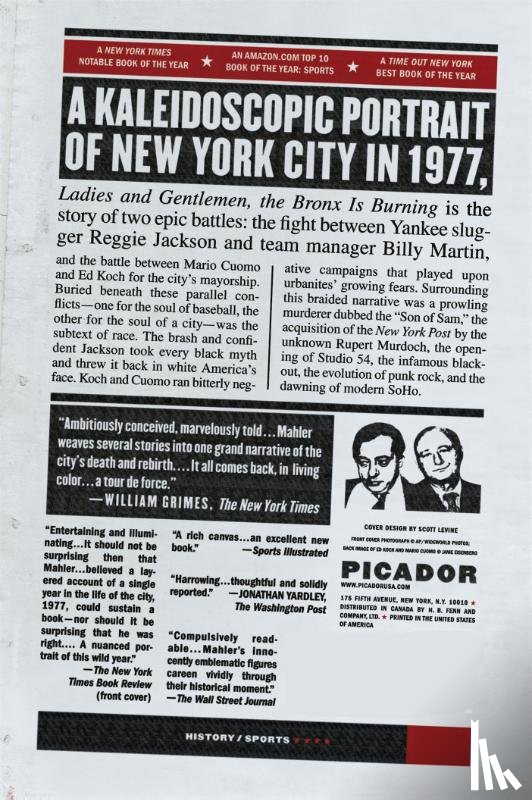 Mahler, Jonathan - Ladies and Gentlemen, the Bronx Is Burning