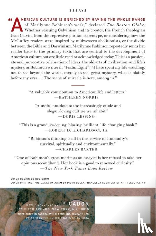 Robinson, Marilynne - The Death of Adam