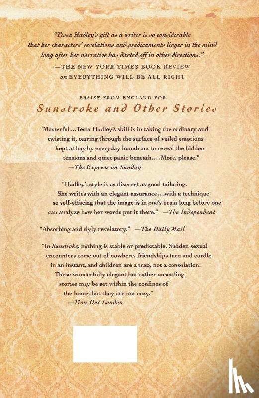 Hadley, Tessa - Sunstroke and Other Stories