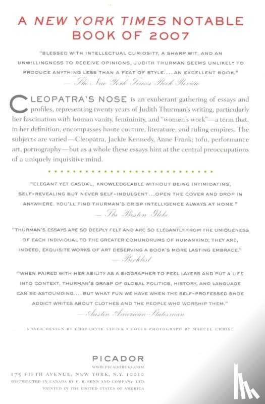 Thurman, Judith - Cleopatra's Nose