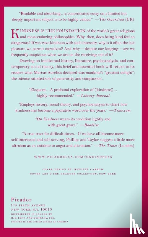 Phillips, Adam, Taylor, Barbara - On Kindness