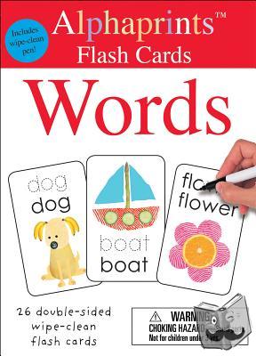 Priddy, Roger - Alphaprints: Wipe Clean Flash Cards Words