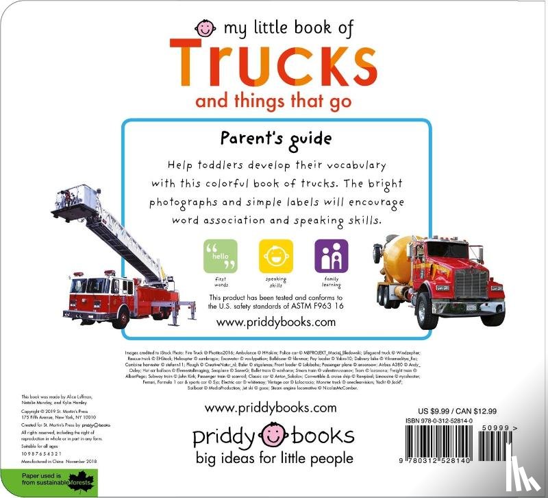 St. Martin's Press - My Little Book of Trucks and Things That Go