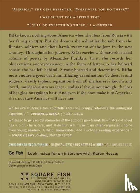 Karen Hesse - Letters from Rifka