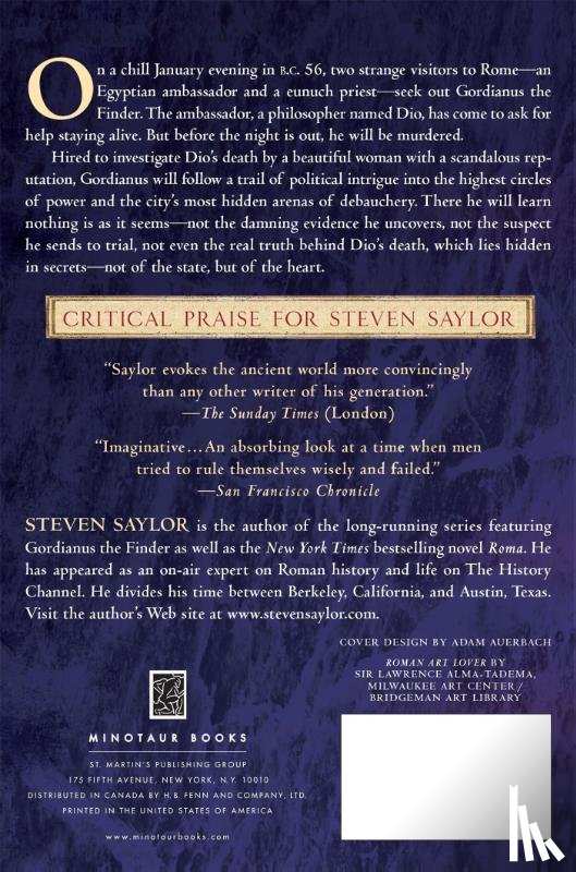 Saylor, Steven - The Venus Throw