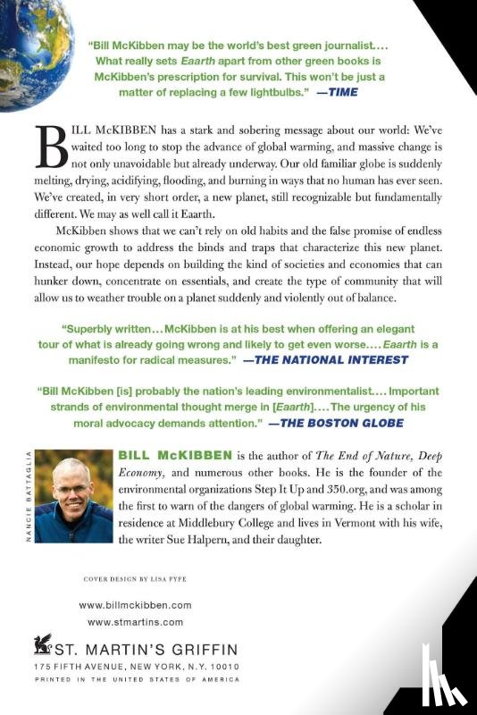 BILL MCKIBBEN - EAARTH