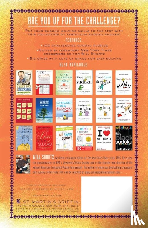 Shortz, Will - Will Shortz Presents the Dangerous Book of Sudoku