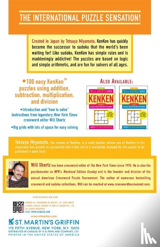 Miyamoto, Tetsuya - The Will Shortz Presents Kenken Easy to Hard, Volume 3