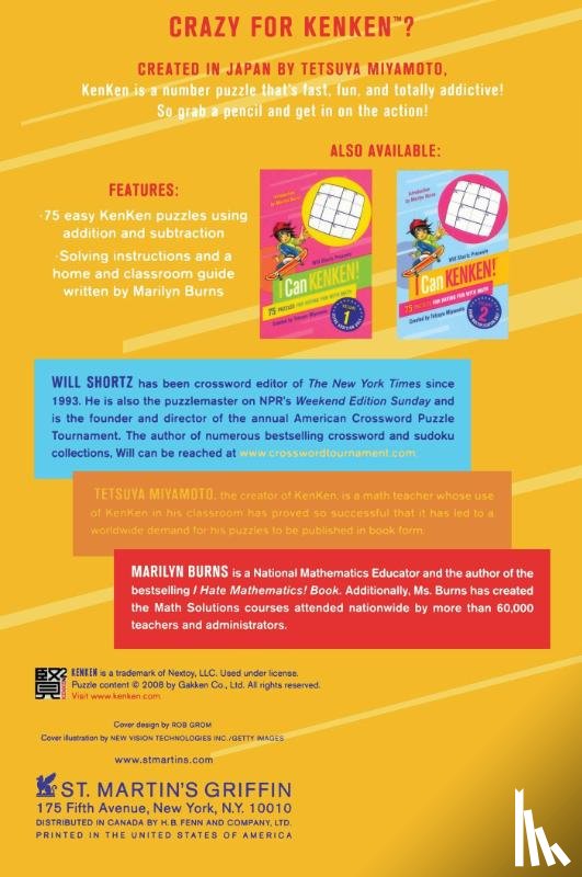 Miyamoto, Tetsuya - Will Shortz Presents I Can Kenken!, Volume 3