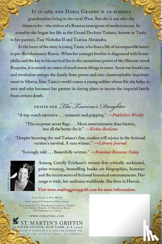Erickson, Carolly - The Tsarina's Daughter