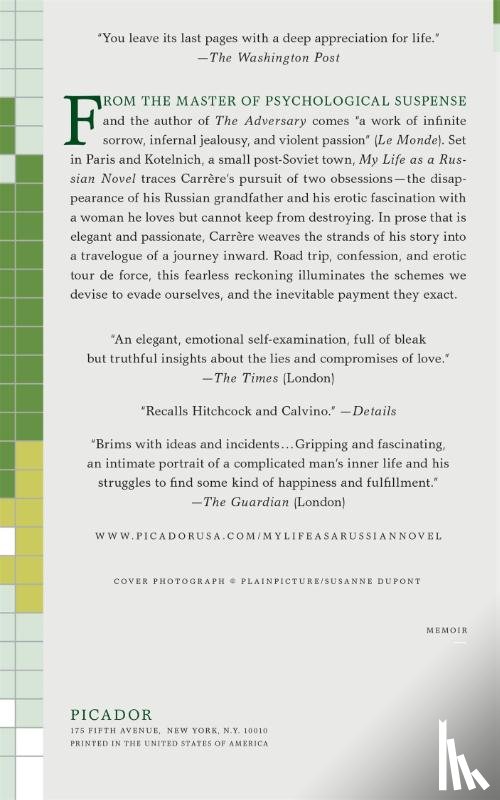 Carrere, Emmanuel - My Life as a Russian Novel