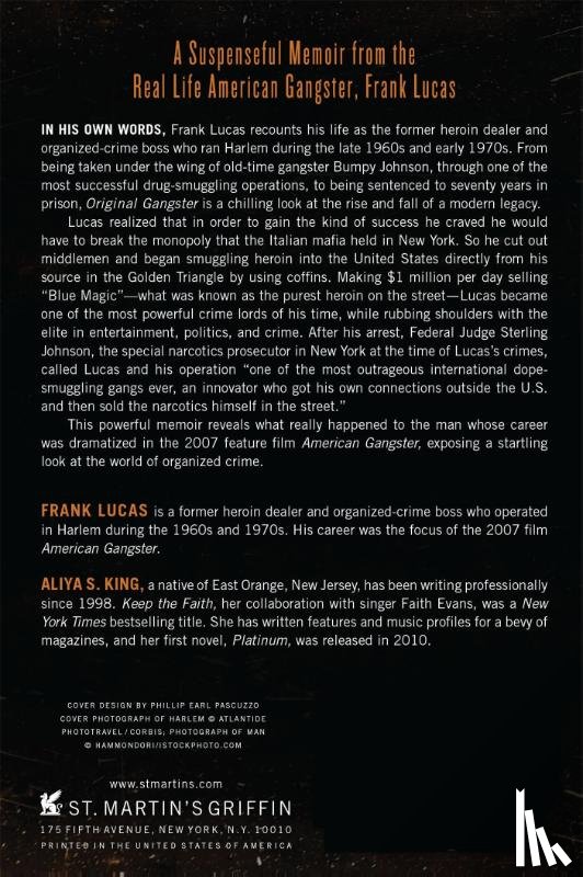 Lucas, Frank, King, Aliya S. - Original Gangster