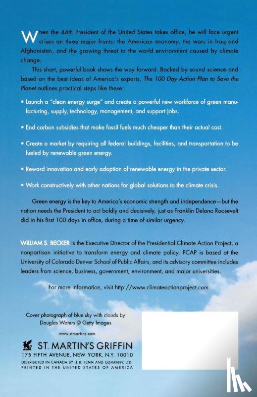 Becker, William S. - The 100 Day Action Plan to Save the Planet
