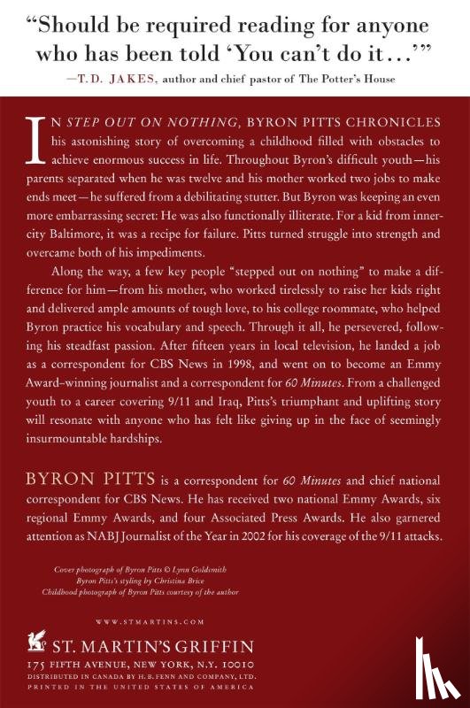Pitts, Byron - Step Out on Nothing