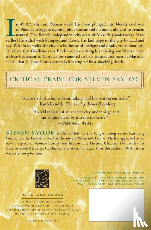 Saylor, Steven - Last Seen in Massilia