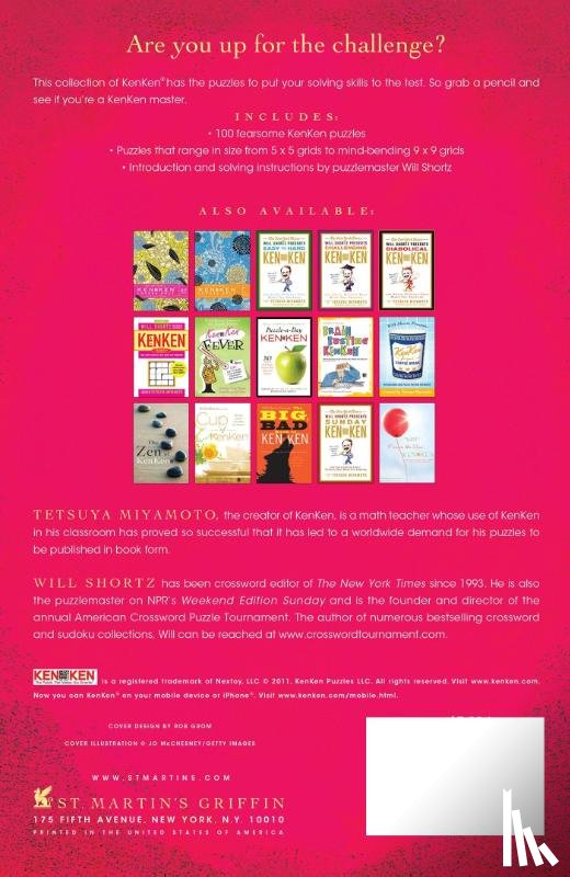 Miyamoto, Tetsuya, Kenken Puzzle LLC - Will Shortz Presents Terrifying KenKen