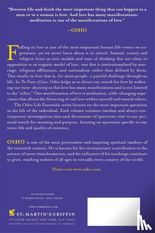 Matters, Osho Life - The Power of Love