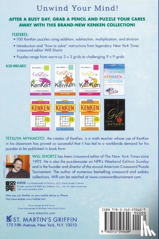 Miyamoto, Tetsuya - Will Shortz Presents Kenken for Stress Relief