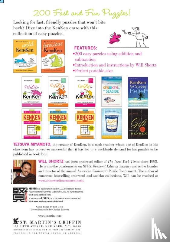 Miyamoto, Tetsuya, Kenken Puzzle LLC - Will Shortz Presents Tame Kenken