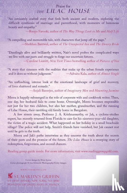 Nair, Anita - The Lilac House