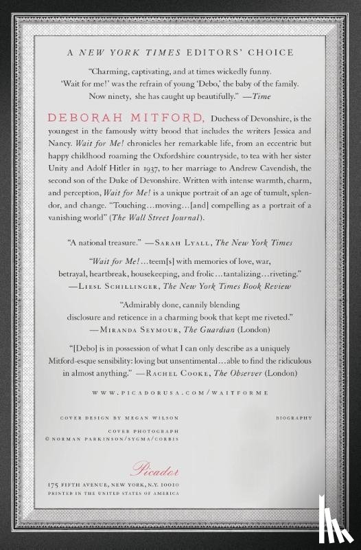 Mitford, Duchess of Devonshire Deborah - Wait for Me!