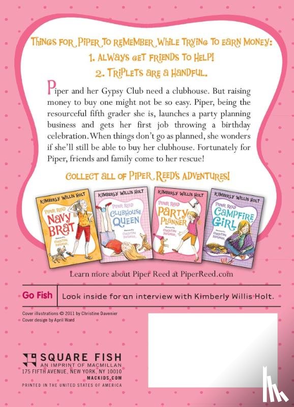 Holt, Kimberly Willis - Piper Reed, Party Planner