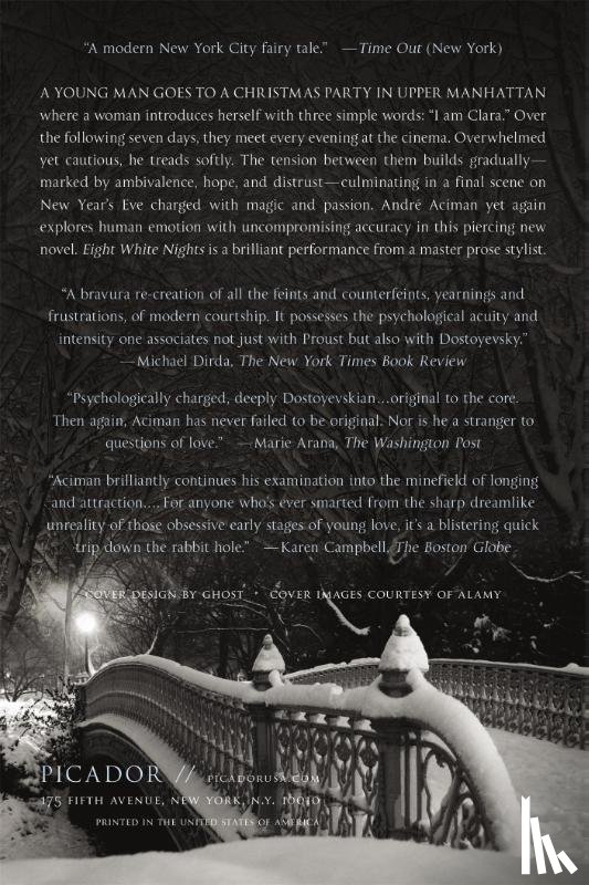 Aciman, Andre - EIGHT WHITE NIGHTS