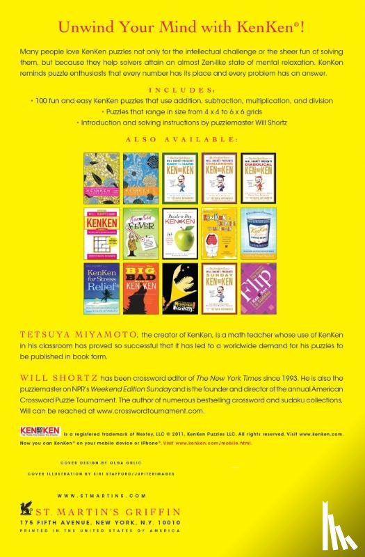 Miyamoto, Tetsuya - Will Shortz Presents the Zen of Kenken