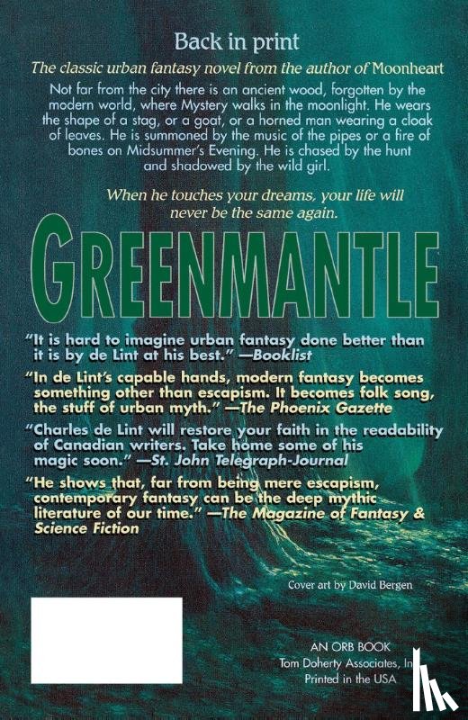 De Lint, Charles - Greenmantle
