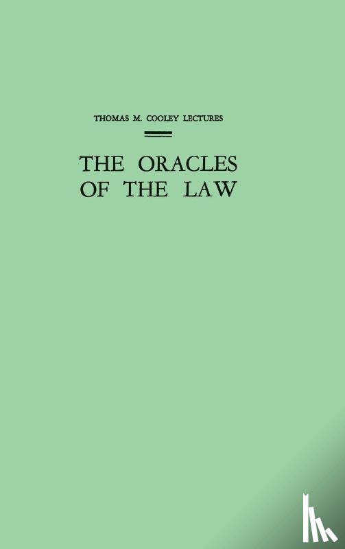 Dawson, John P. - The Oracles of the Law
