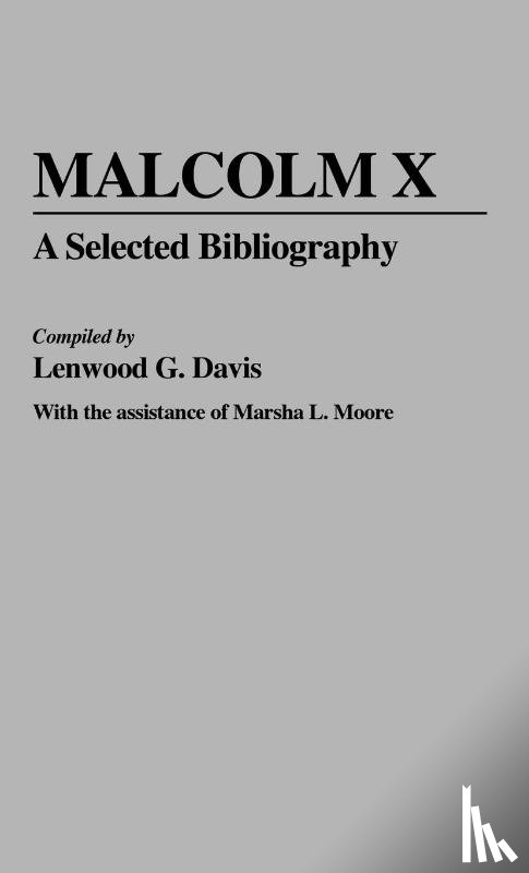 Davis, Lenwood - Malcolm X