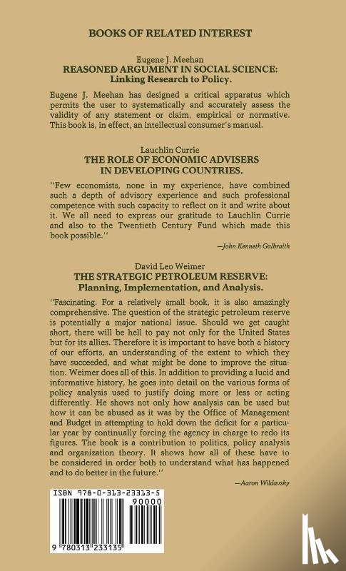 Meehan, Eugene - Economics and Policymaking