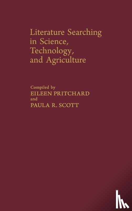 Pritchard, Eileen, Scott, Paula R. - Literature Searching