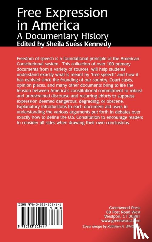 Kennedy, Sheila - Free Expression in America