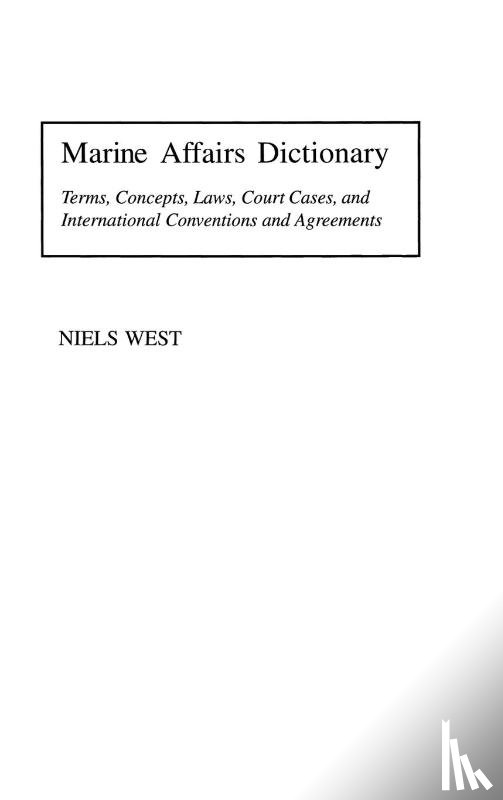 West, Niels - Marine Affairs Dictionary