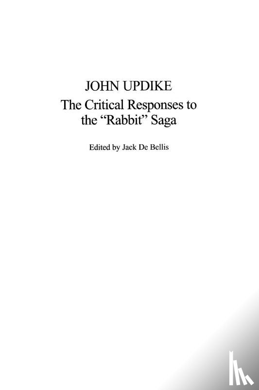 Bellis, Jack De - John Updike
