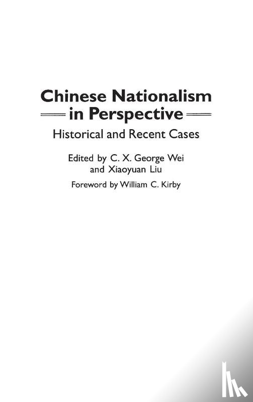  - Chinese Nationalism in Perspective
