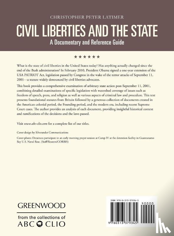 Latimer, Christopher Peter - Civil Liberties and the State