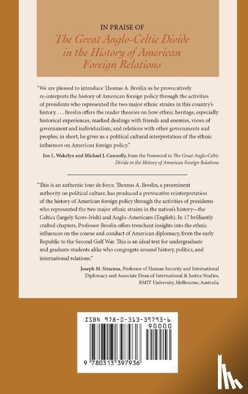 Breslin, Thomas A. - The Great Anglo-Celtic Divide in the History of American Foreign Relations