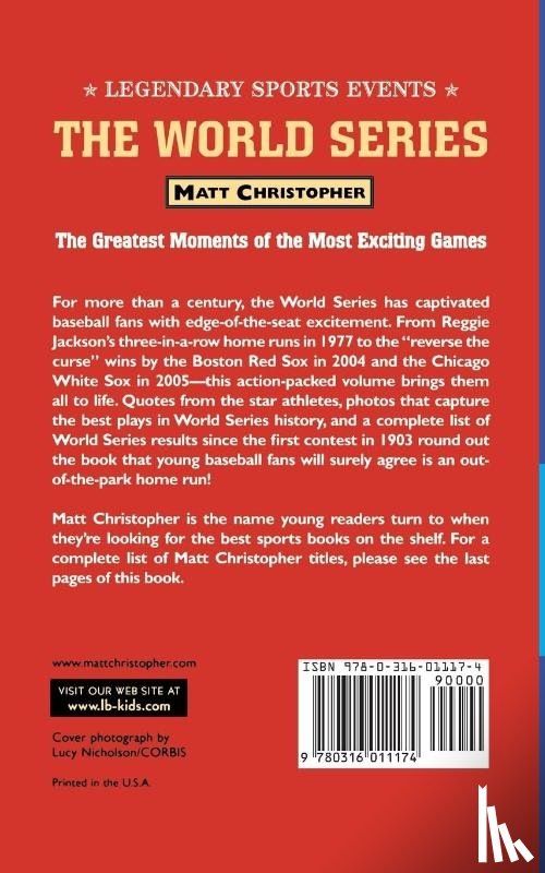 Christopher, Matt - The World Series