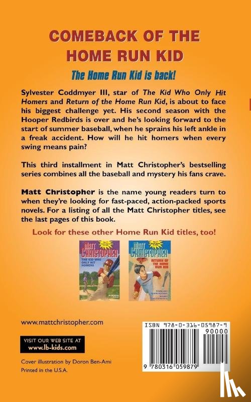 Christopher, Matt - Comeback of the Home Run Kid