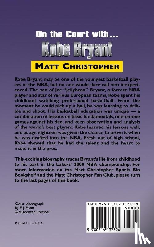 Christopher, Matt - On the Court with ... Kobe Bryant
