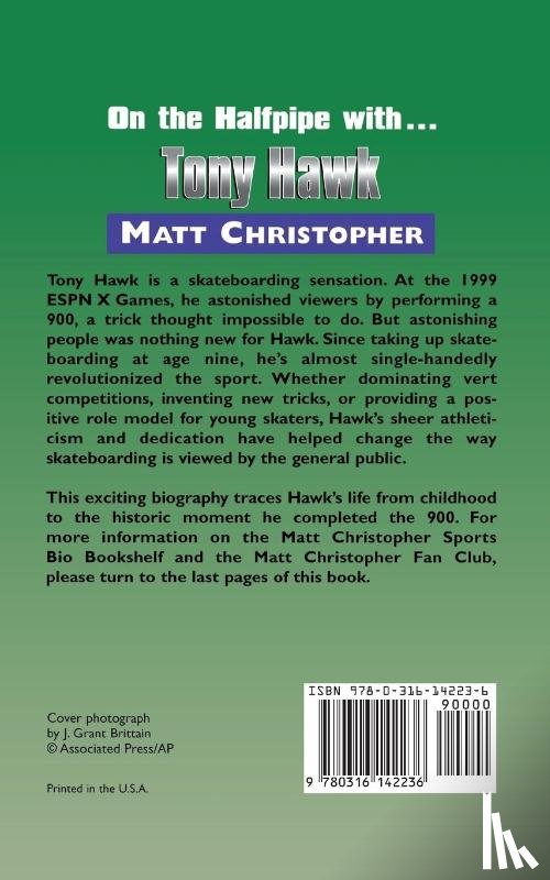Christopher, Matt - On the Halfpipe with...Tony Hawk