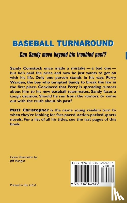 Christopher, Matt - Baseball Turnaround