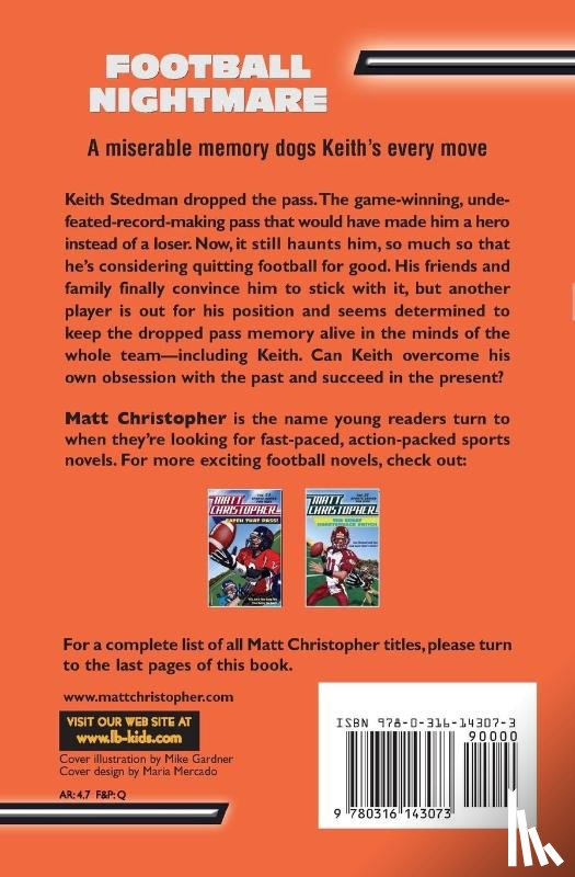 Christopher, Matt - Football Nightmare