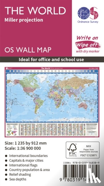 Ordnance Survey - The World Miller Projection