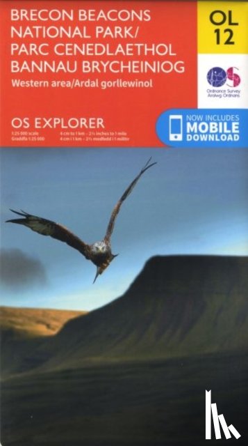 Ordnance Survey - Brecon Beacons National Park / Parc Cenedlaethol Bannau Brycheiniog - Western Area / Ardal Gorllewinol