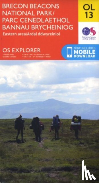 Ordnance Survey - Brecon Beacons National Park / Parc Cenedlaethol Bannau Brycheiniog - Eastern Area / Ardal Ddwyreiniol