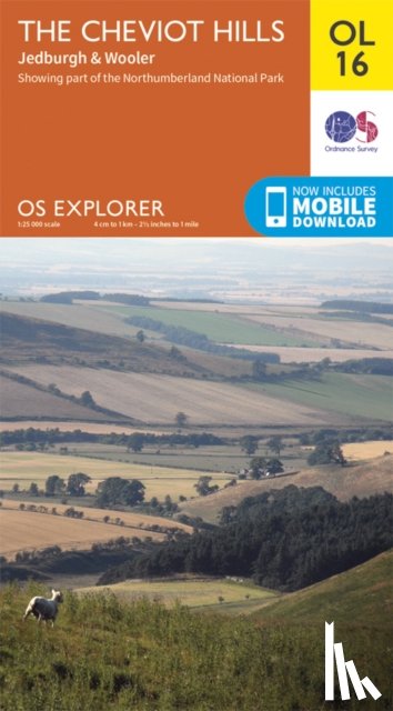 Ordnance Survey - The Cheviot Hills, Jedburgh & Wooler