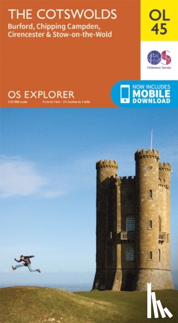 Ordnance Survey - The Cotswolds, Burford, Chipping Campden, Cirencester & Stow-on-the Wold